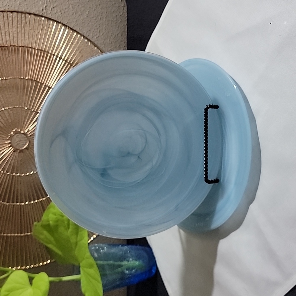 Mariposa "Seaside" Alabaster Glass Appetizer Plates